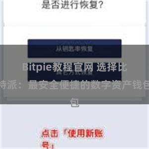 Bitpie教程官网 选择比特派：最安全便捷的数字资产钱包