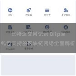 比特派交易记录 Bitpie钱包支持的区块链网络全面解析