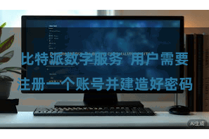 比特派数字服务  用户需要注册一个账号并建造好密码