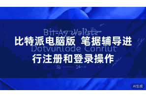 比特派电脑版  笔据辅导进行注册和登录操作